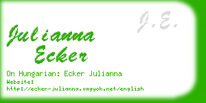 julianna ecker business card